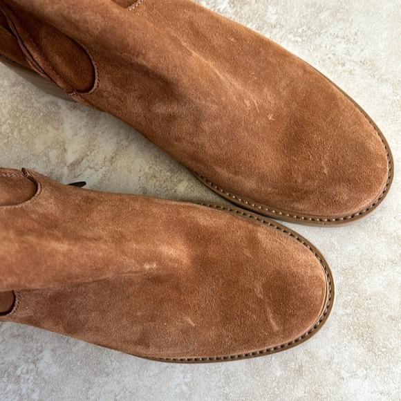 NWOB Made in Italy 🇮🇹 Cordani Butler Bootie Camoscio Tobacco Suede US8.5/EU39 - Picture 2 of 9